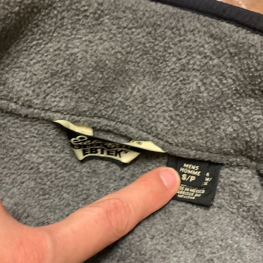 Vintage Eddie Bauer Cozy Gray Full-Zip Fleece Jacket